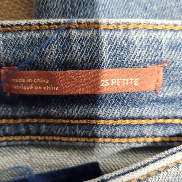 Pilcro Jeans Slim Boyfriend Mid Rise Denim Anthropologie Womens 25P - Picture 7 of 13